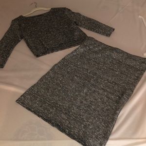 Crop Top and Pencil Skirt Set